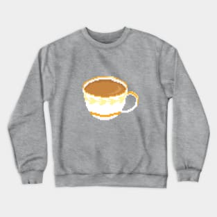 Chai Tea Cup pixel art Crewneck Sweatshirt